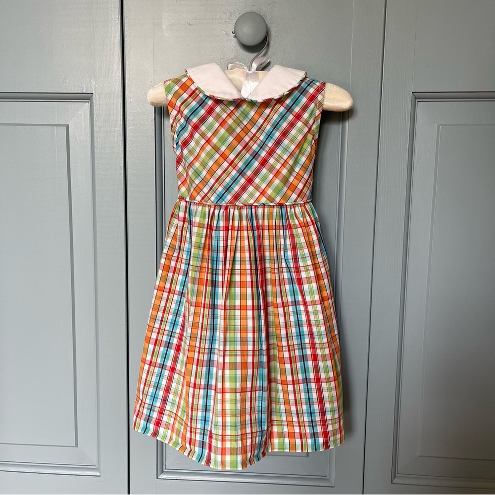Pó de Talco spring summer plaid dress size 18m toddler